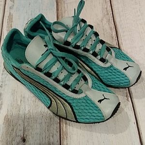Puma Tennis Shoes Sneakers Turquoise Black